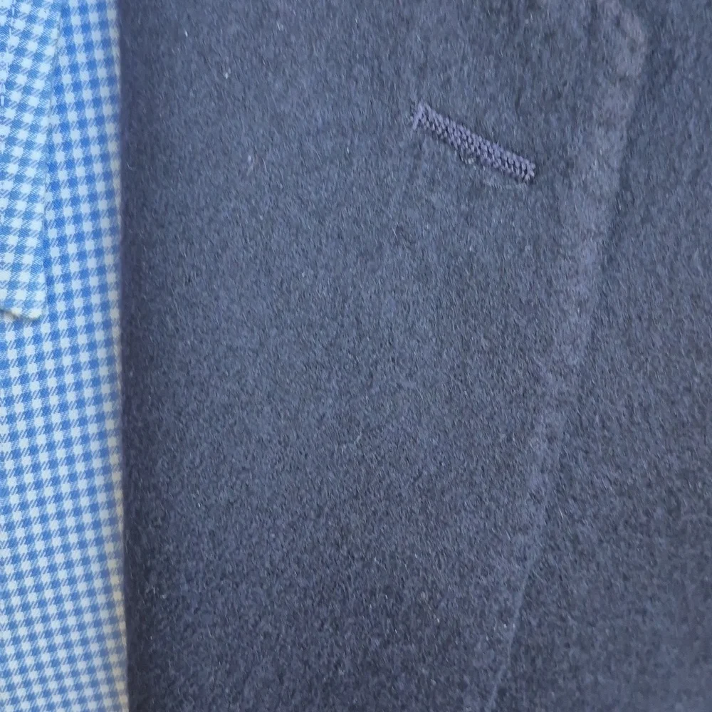 PAUL BETENLY Dark Navy Weave Amicale‎ CASHMERE Mens Sz 44 R Sport Coat Blazer